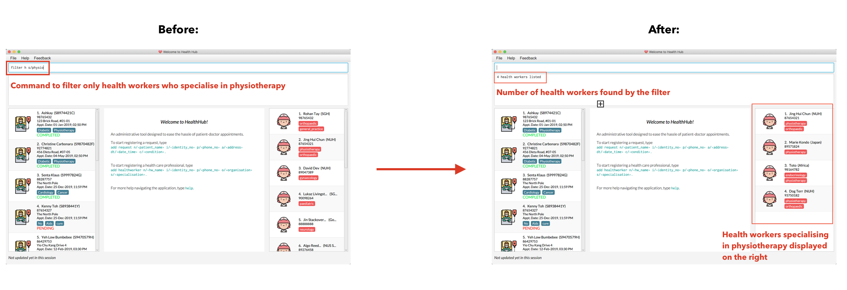 filter healthworker UG